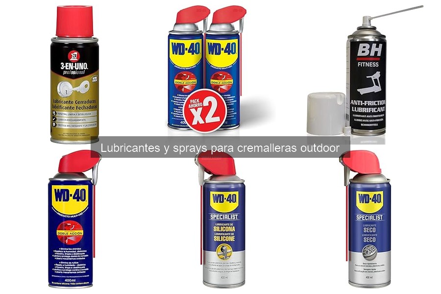 Comparativa de los Mejores Lubricantes para Cremalleras Outdoor