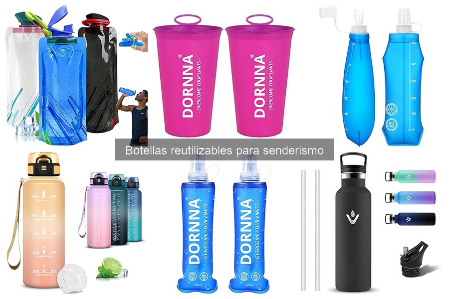 Comparativa de materiales en botellas reutilizables para senderismo