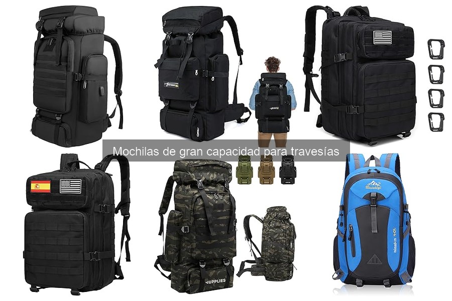 Comparativa de mochilas de gran capacidad para travesías