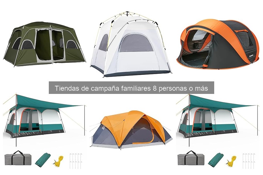 Comparativa de precios: tiendas de campaña para 8 o más personas