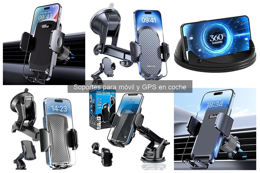 Comparativa de soportes para móvil y GPS en coche