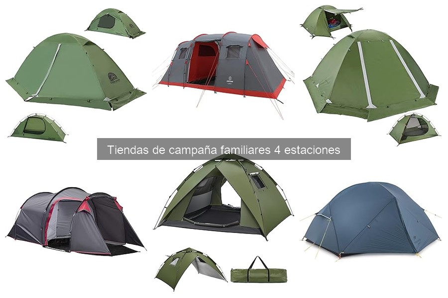 Comparativa de tiendas de campaña familiares 4 estaciones
