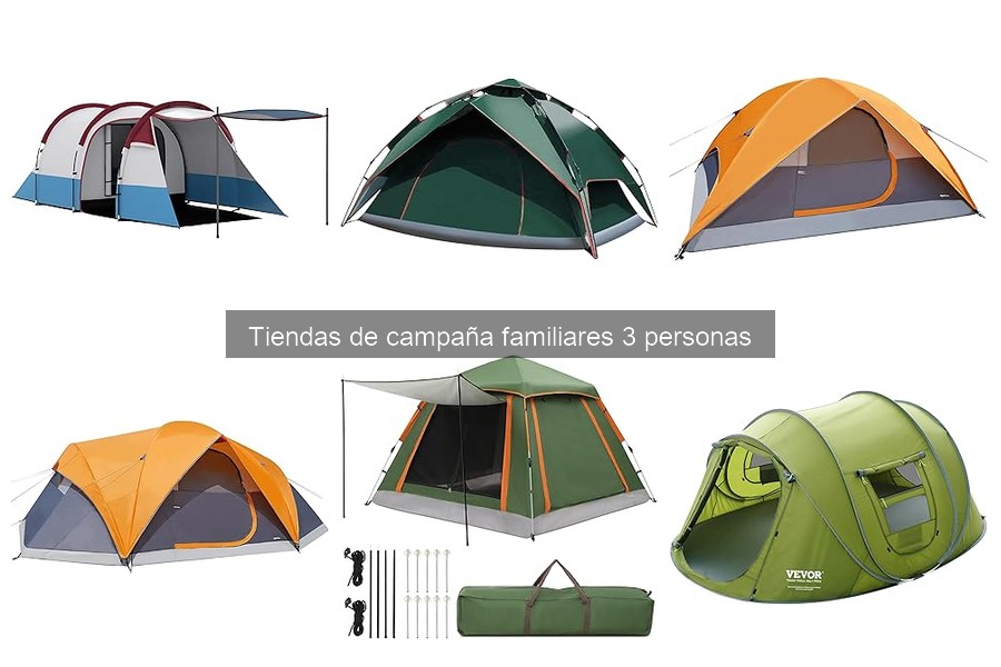 Comparativa de Tiendas de Campaña Familiares de 3 Personas