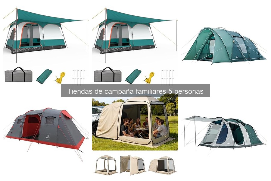 Comparativa de tiendas de campaña familiares para 5 personas