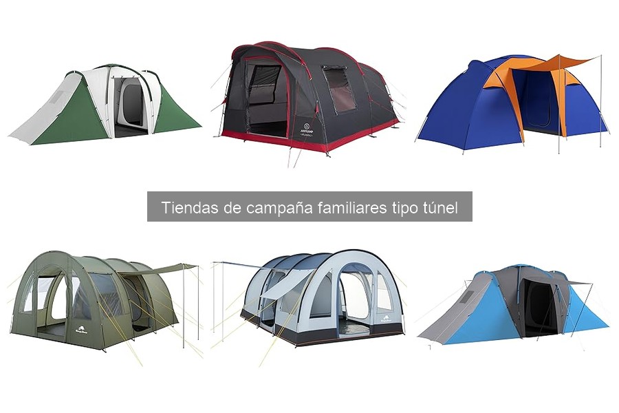 Comparativa de Tiendas de Campaña Familiares Tipo Túnel