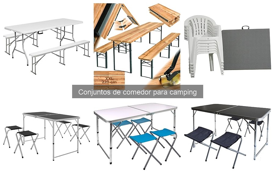 Conjuntos de Comedor Camping: Plegables vs. Fijos