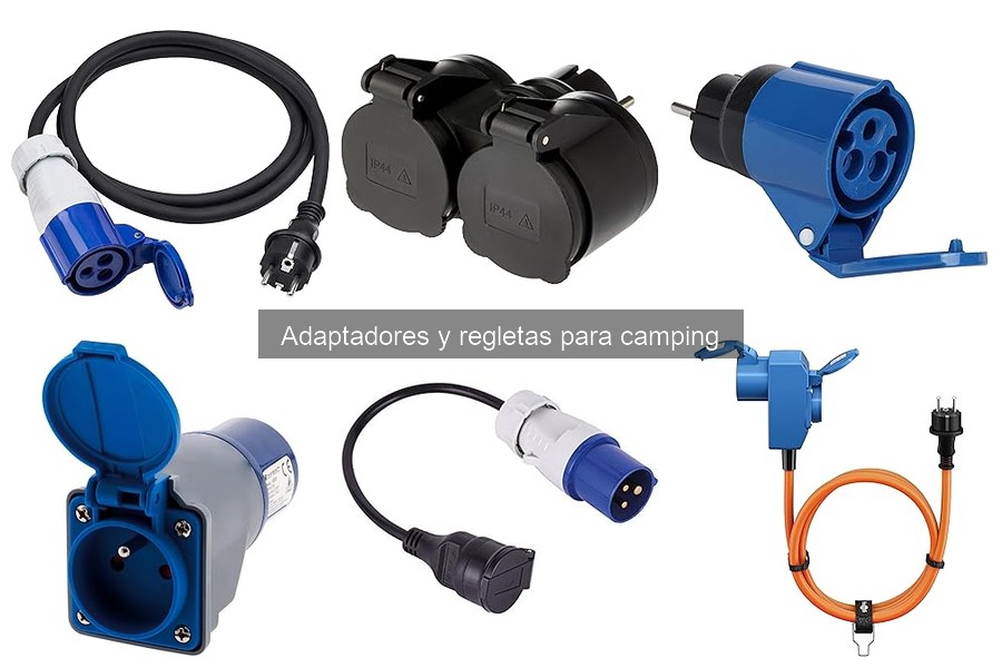 ** Consejos para usar y mantener adaptadores de camping