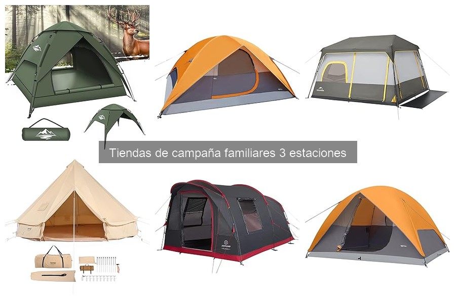 ¿Cuánto cuesta una tienda de campaña familiar de 3 estaciones?