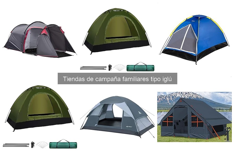 ¿Cuánto cuesta una tienda de campaña familiar tipo iglú?