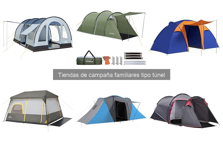 ¿Cuánto cuesta una tienda de campaña tipo túnel familiar?