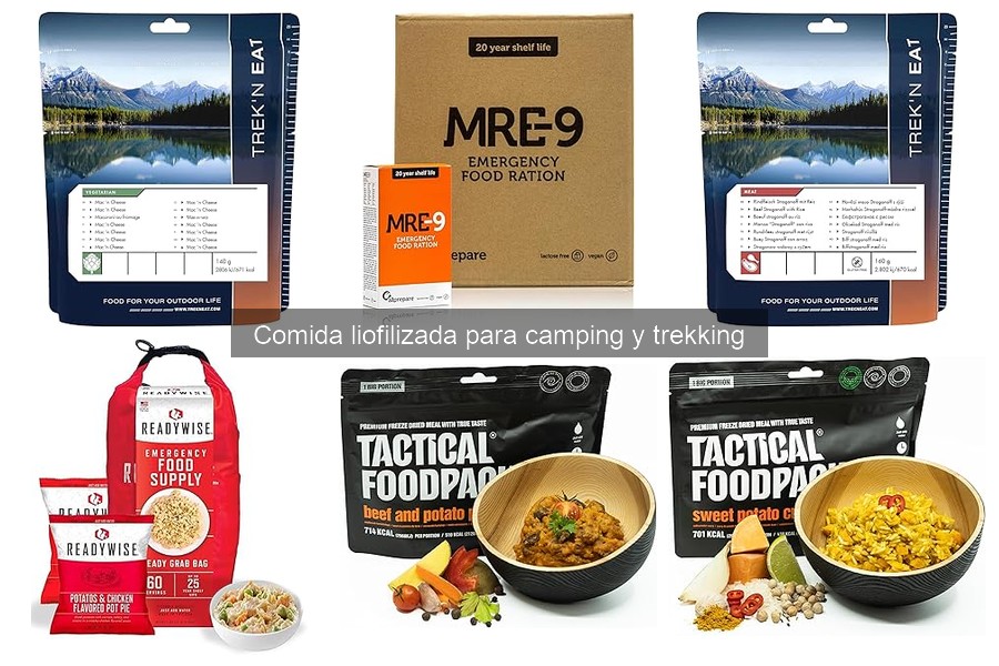 ¿Cuánto dura la comida liofilizada para camping?