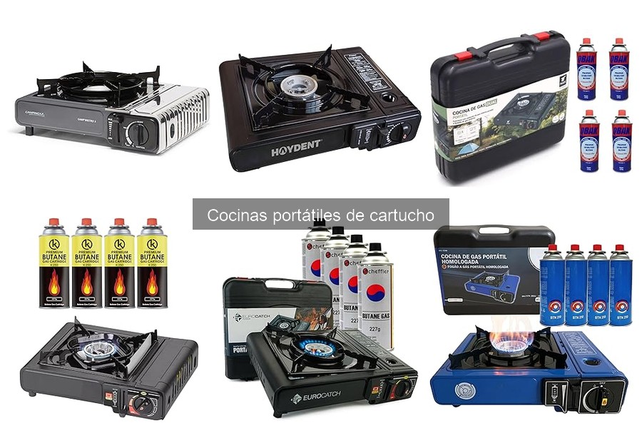¿Cuánto dura un cartucho de cocina portátil en camping?