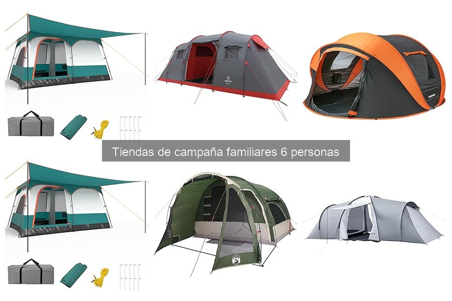 Diferencias entre tienda de campaña para 6 y 8 personas