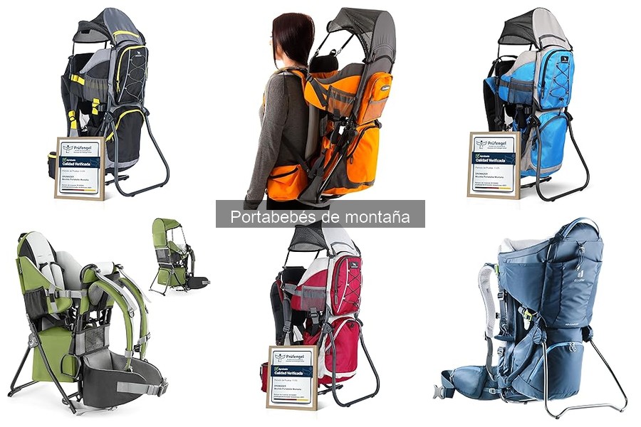 Diferentes tipos de portabebés de montaña para familias