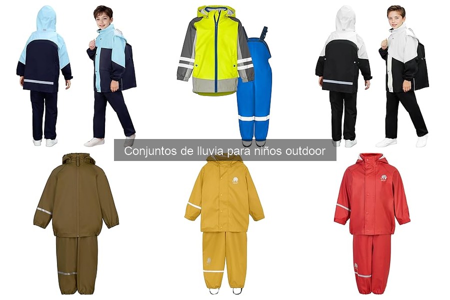 Dónde comprar conjuntos de lluvia para niños outdoor