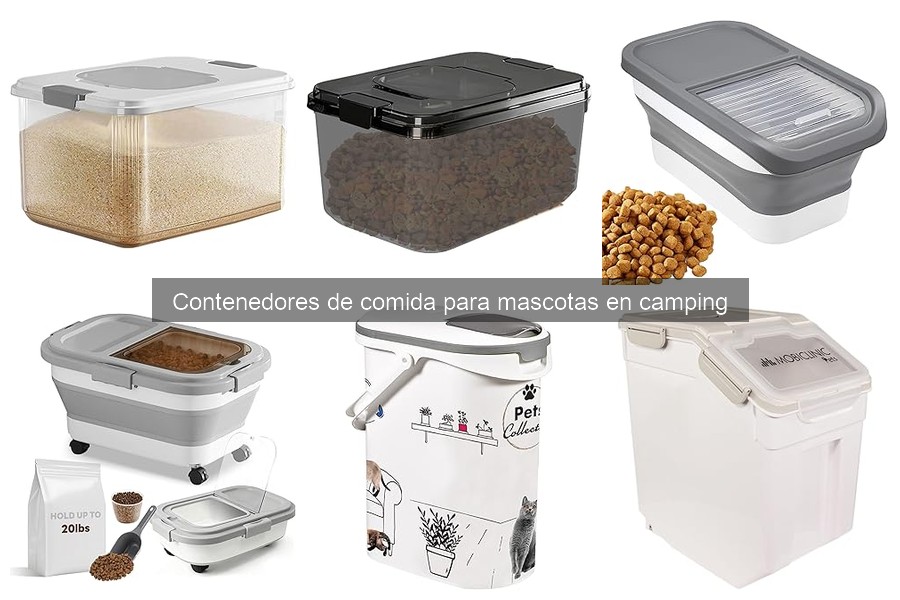 Dónde comprar contenedores de comida para mascotas en camping