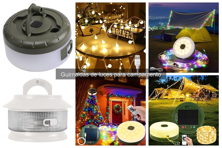 Dónde comprar guirnaldas de luces para campamento