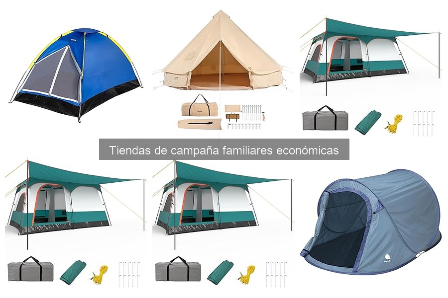 Dónde comprar tiendas de campaña familiares económicas al mejor precio