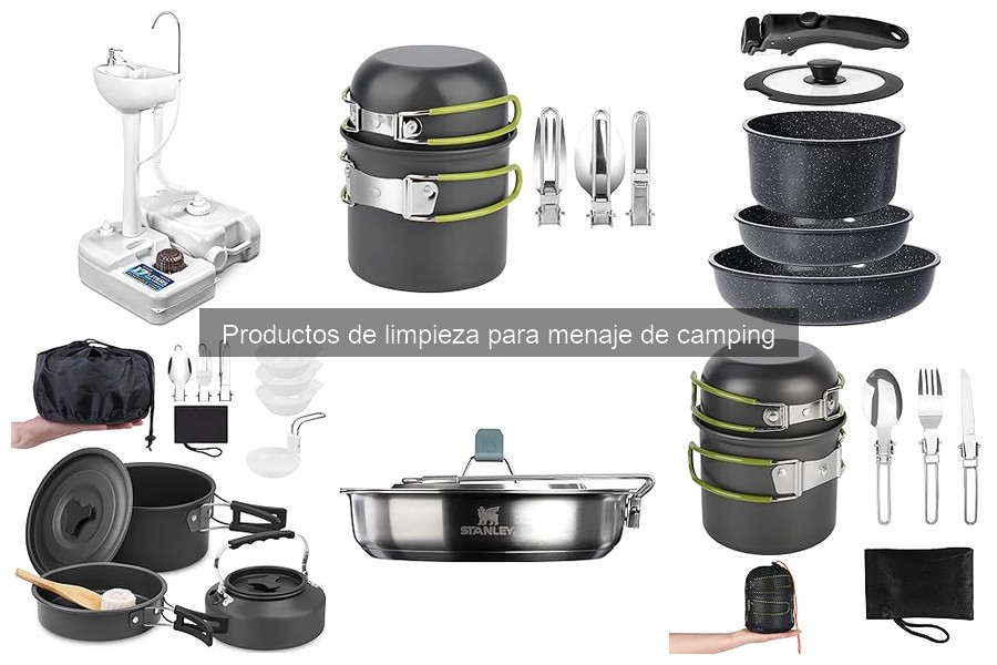 Efectividad de productos de limpieza biodegradables para camping