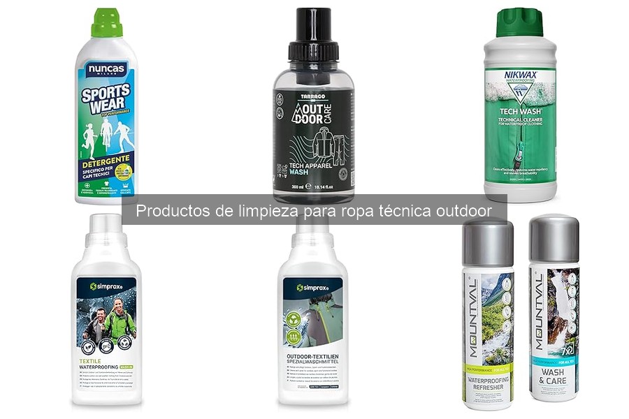 Efectividad de Productos Ecológicos para Ropa Técnica Outdoor