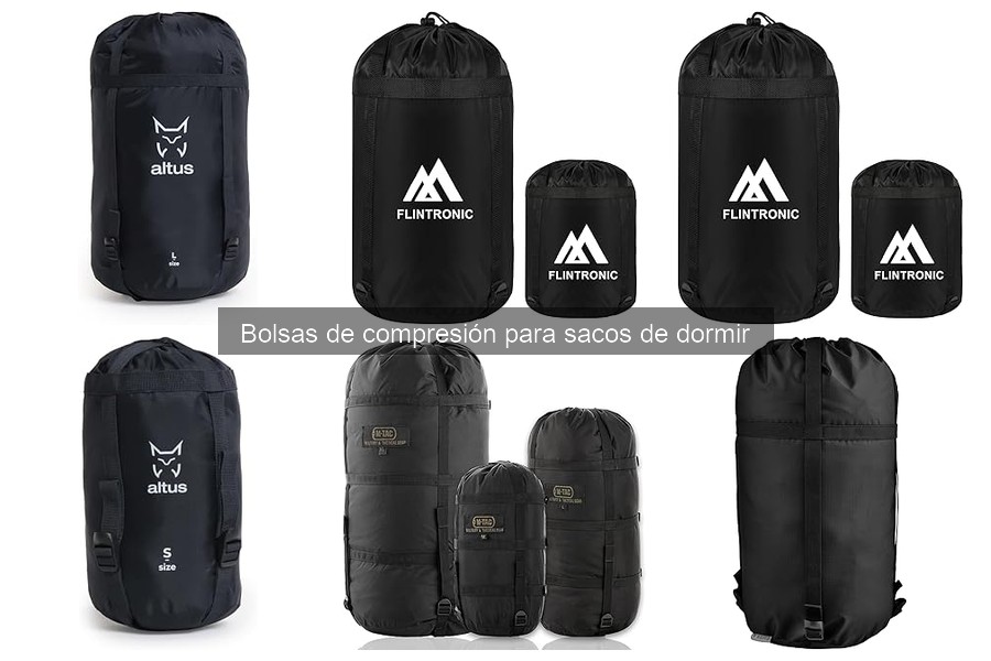 Efecto de las bolsas de compresión en la duración del saco de dormir
