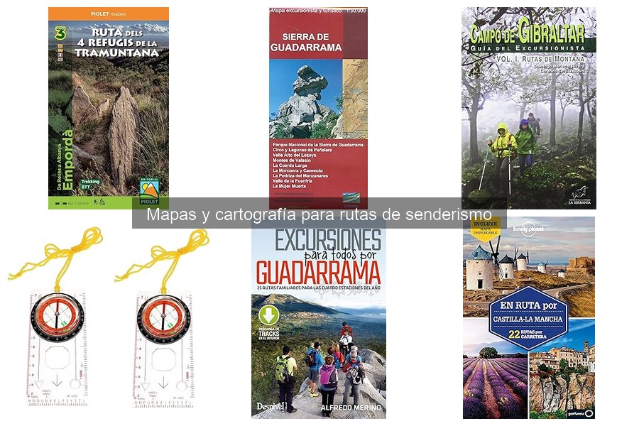 Equipamiento esencial para llevar mapas en senderismo