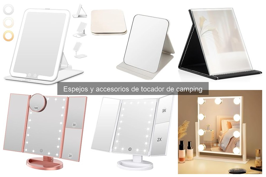 Espejos de tocador con luz para camping: ¿realmente útiles?