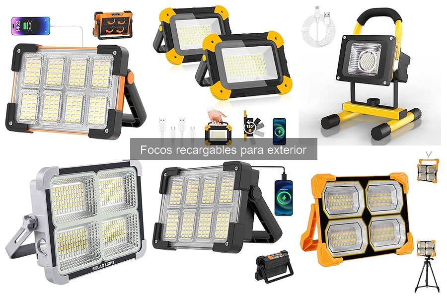 Guía de compra de focos recargables para exterior