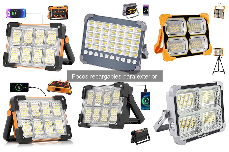 Guía de focos recargables para exterior: características y uso
