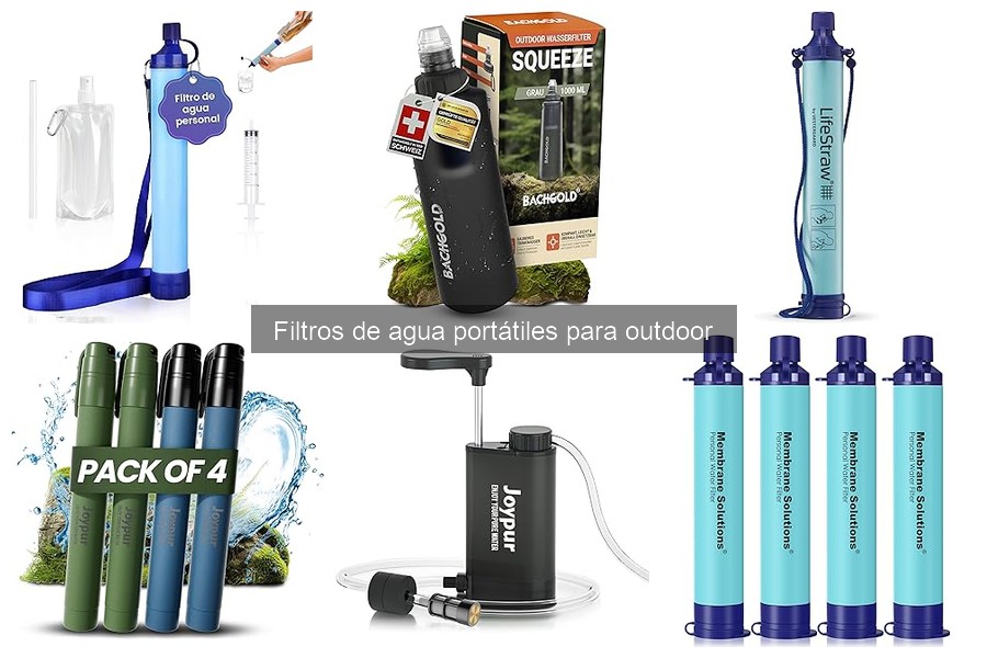 Instrucciones para usar un filtro de agua portátil