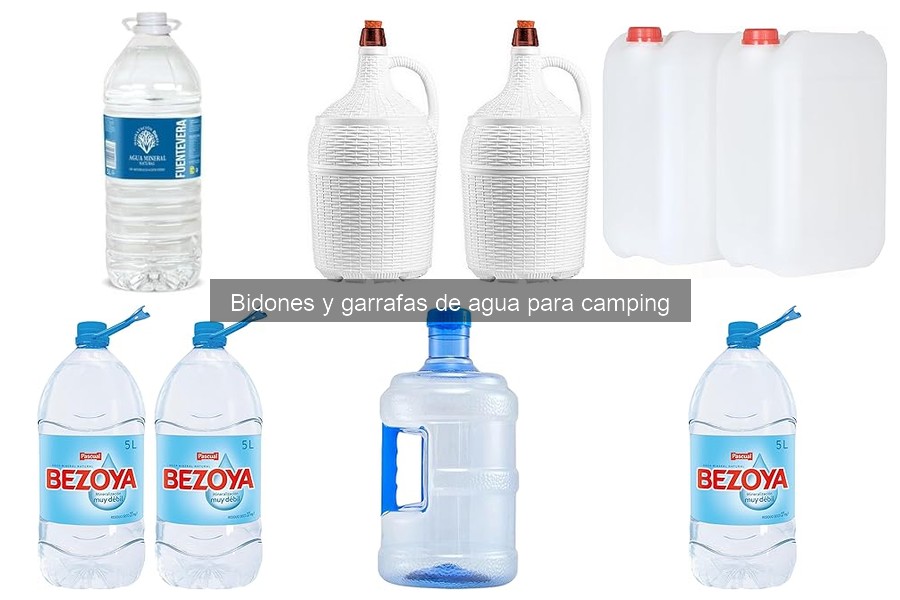 La importancia de los bidones de agua al acampar
