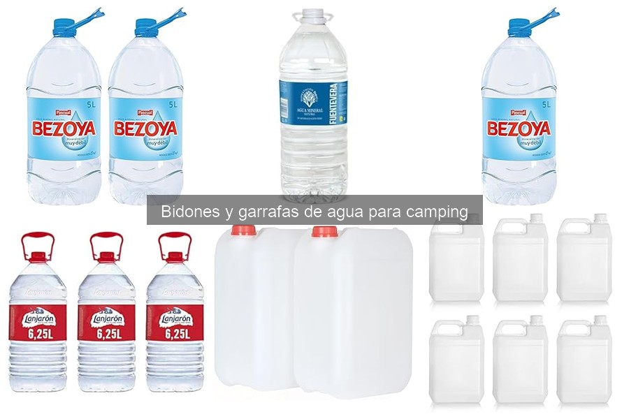 Los mejores bidones de agua para camping: guía esencial