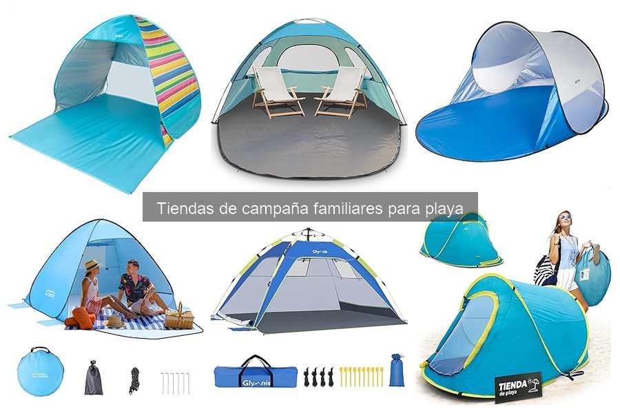 Mantenimiento de tiendas de campaña tras usar en la playa