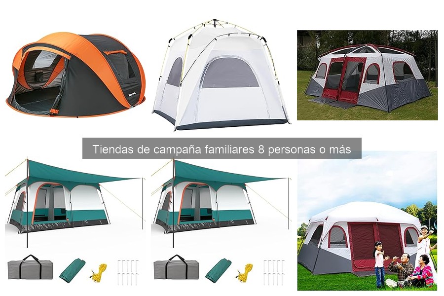 ** Mantenimiento esencial para tiendas de campaña familiares grandes