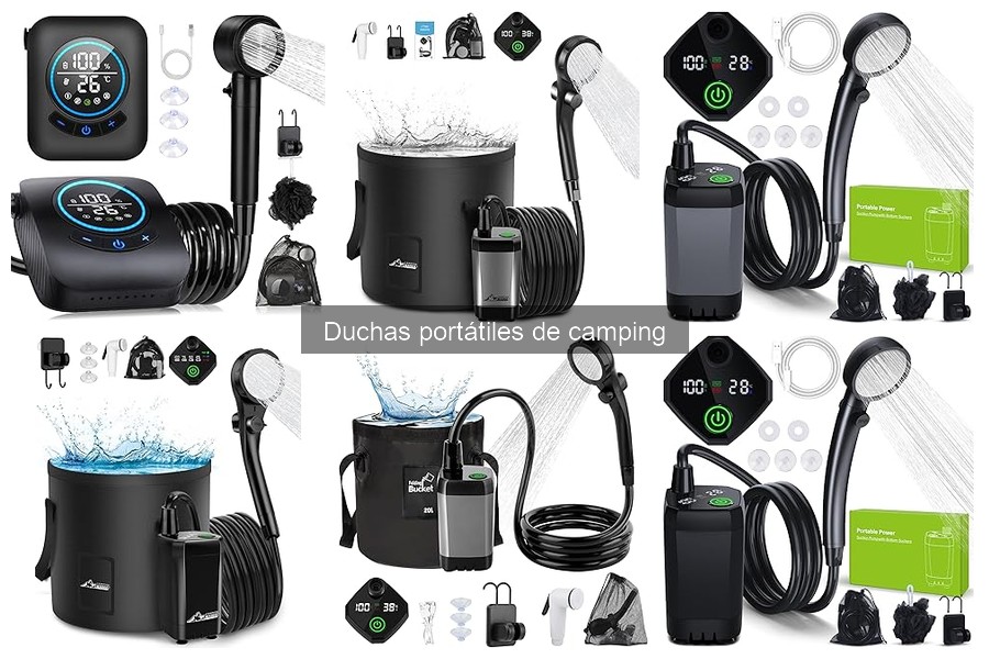 Mejores accesorios para duchas portátiles de camping