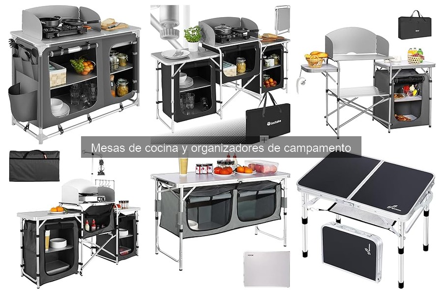 Mejores accesorios para mesas de cocina en camping