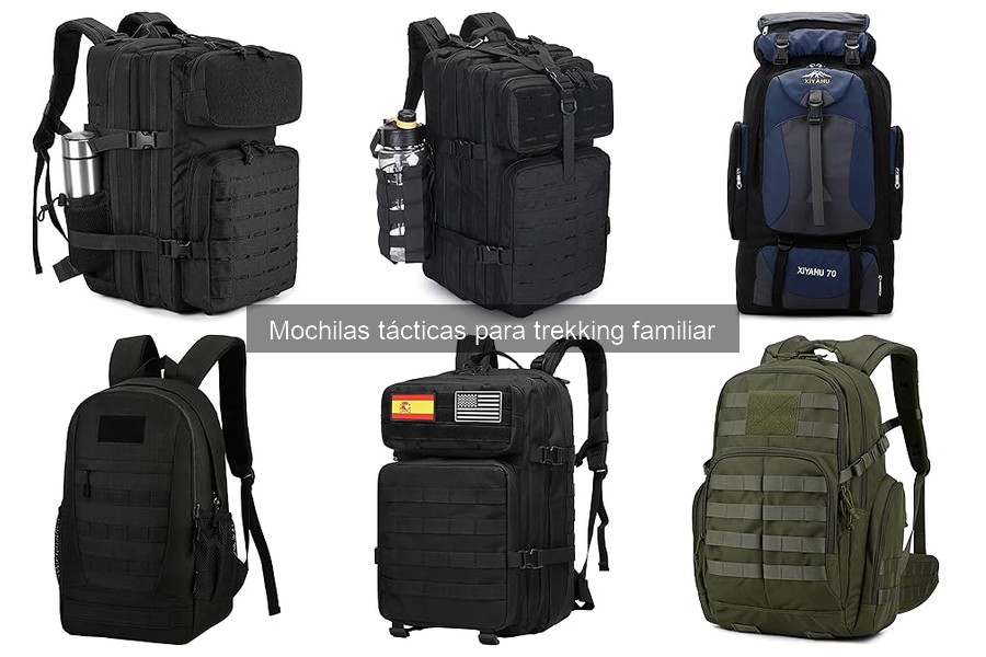 Mejores accesorios para mochilas tácticas en trekking familiar