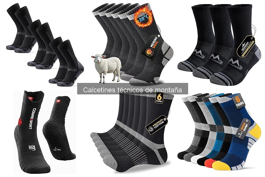 Mejores calcetines técnicos de montaña para senderismo