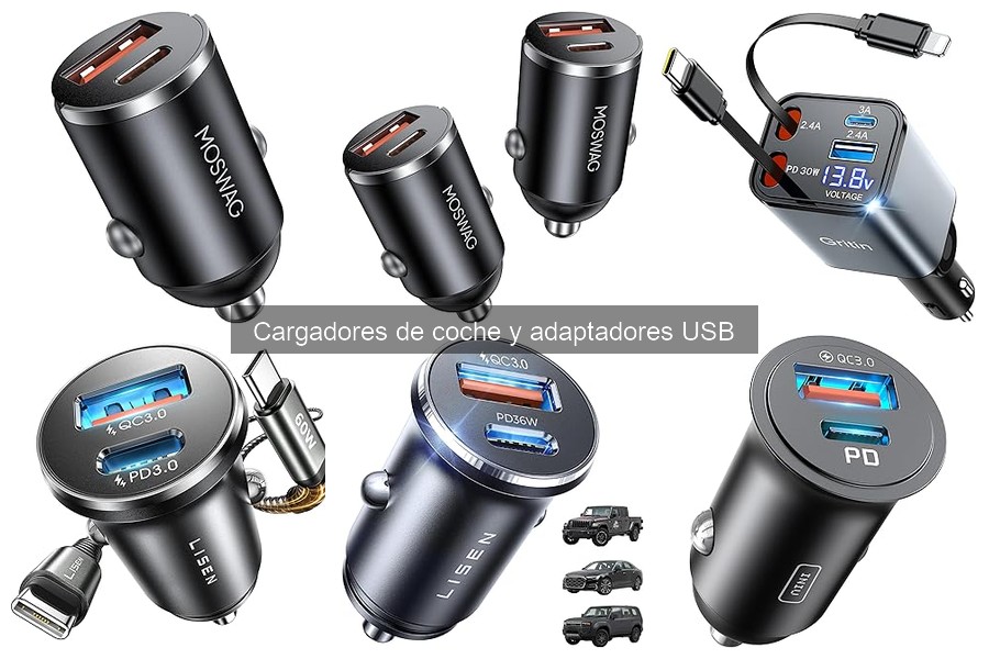 Mejores cargadores de coche USB para viajes en familia