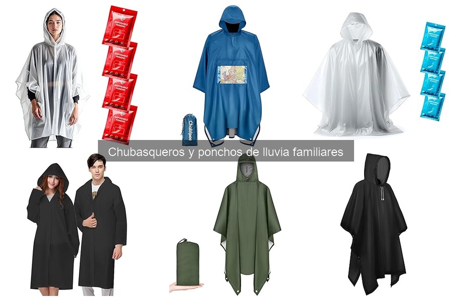 Mejores chubasqueros y ponchos de lluvia para familias 2023