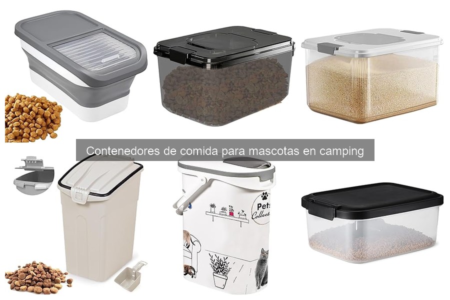 Mejores contenedores de comida para mascotas en camping
