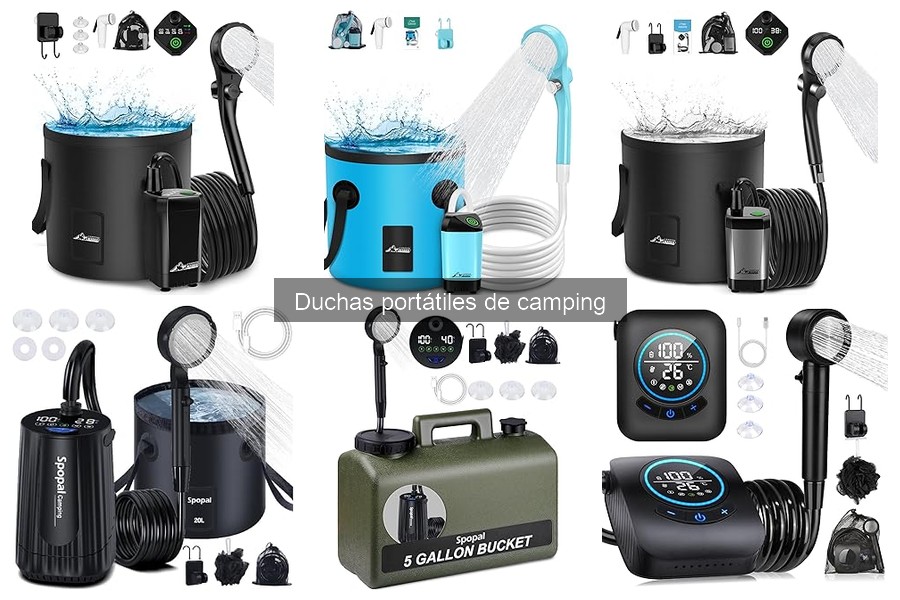Mejores duchas portátiles de camping para familias