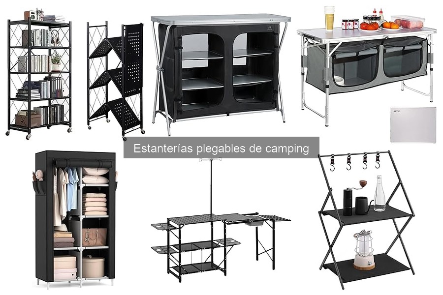 Mejores estanterías plegables de camping para familias
