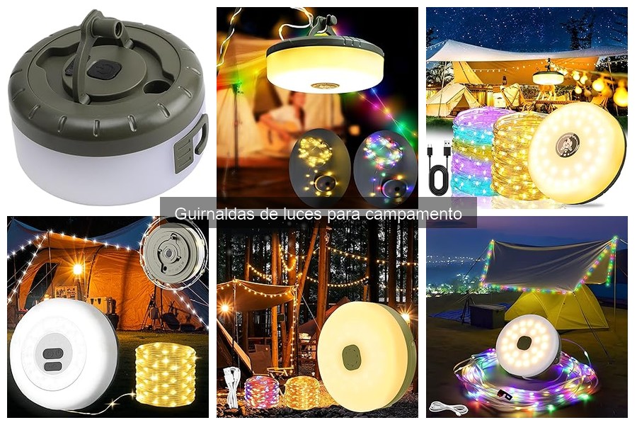 Mejores guirnaldas de luces para campamento en 2023