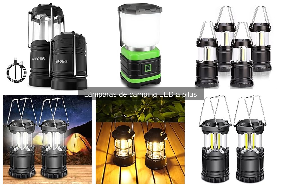 Mejores lámparas de camping LED a pilas para familias
