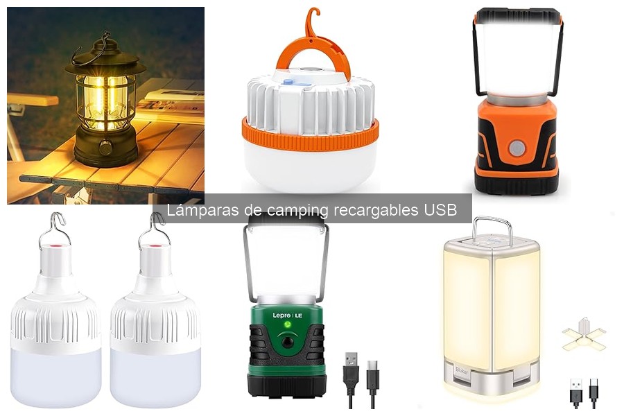 Mejores lámparas de camping recargables USB para familias