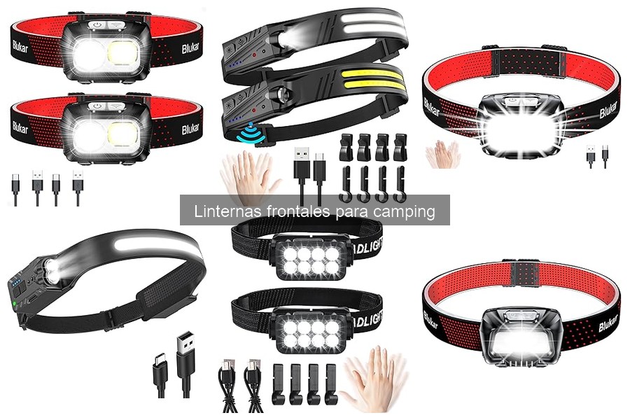 Mejores linternas frontales para camping en familia 2023