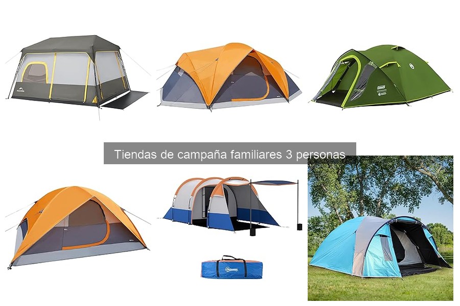 Mejores lugares para comprar tiendas de campaña familiares 3 personas
