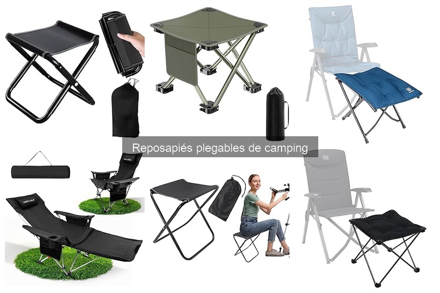 Mejores materiales para reposapiés plegables de camping