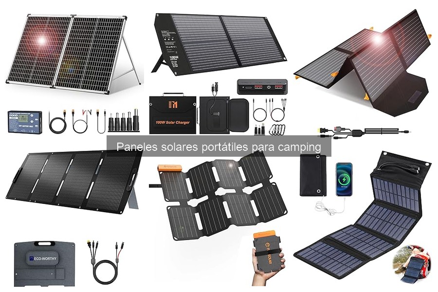 Mejores paneles solares portátiles para familias en camping